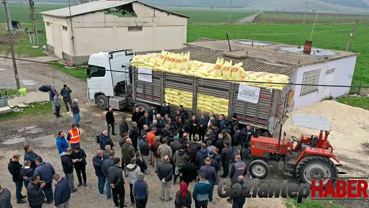 Gaziantep'te arpa ve buğday üreticilerine gübre desteği