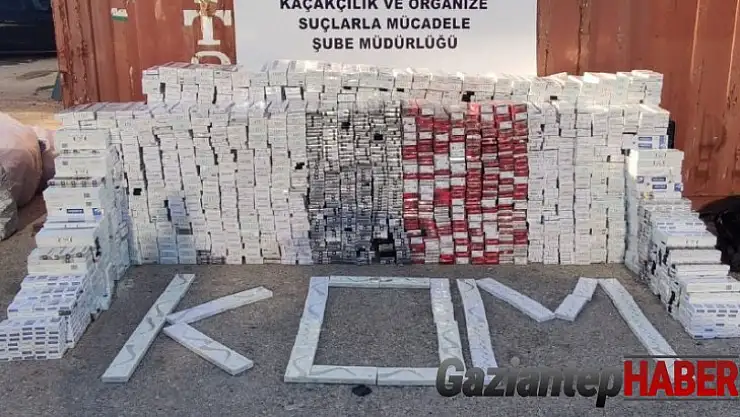 Gaziantep'te bir haftada 37 bin paket kaçak sigara yakalandı