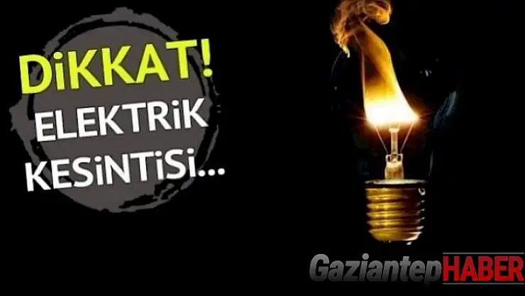Gaziantep'te Elektrik Kesintisi