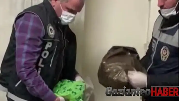 Gaziantep'te eş zamanlı operasyonlarda 320 kilo uyuşturucu ele geçirildi