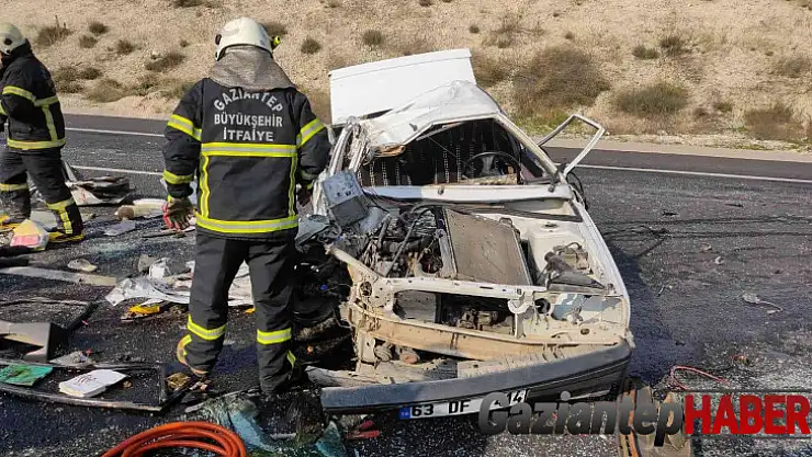 Gaziantep'te feci kaza: 1 ölü, 2 ağır yaralı