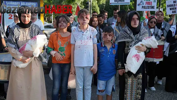 Gaziantep'te Filistin'e destek yürüyüşü yapıldı