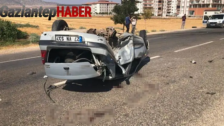 Gaziantep'te iki araç kafa kafaya çarpıştı: 4'ü ağır 7 yaralı