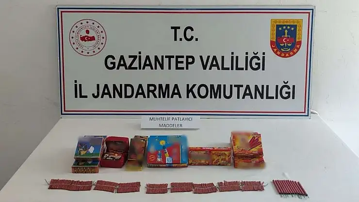 Gaziantep'te izinsiz havai fişek ve patlayıcı madde satan şahıs yakalandı