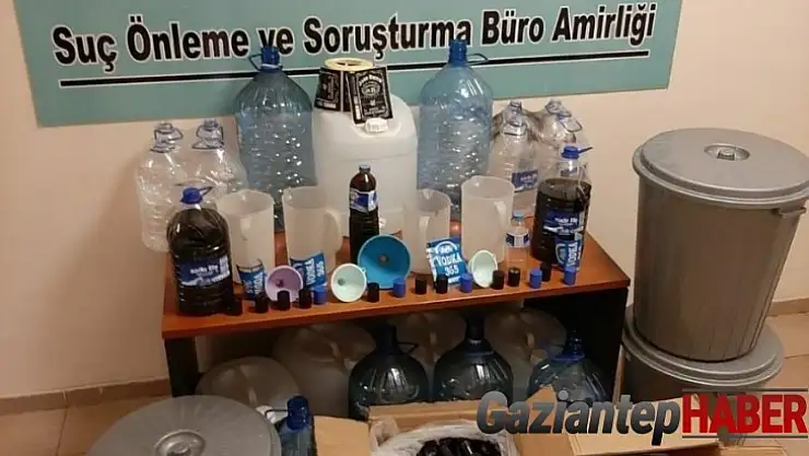 Gaziantep'te kaçak alkol operasyonu