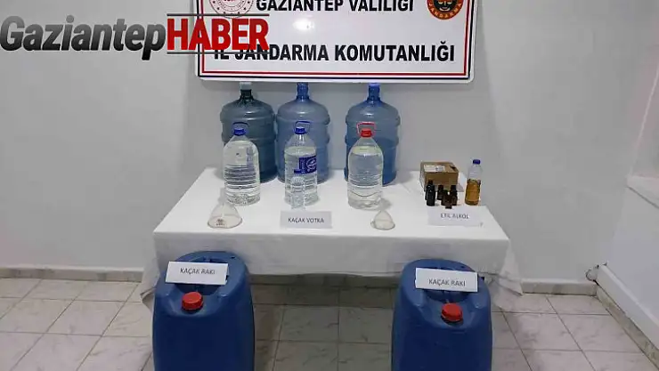 Gaziantep'te kaçak alkol operasyonu