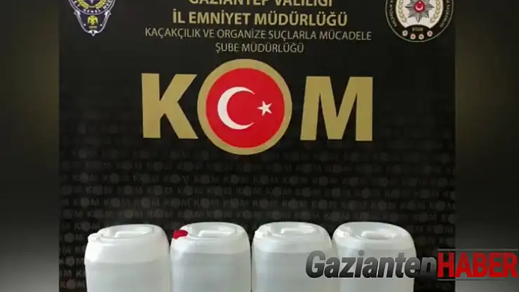 Gaziantep'te kaçak alkole ''zincir'' darbesi