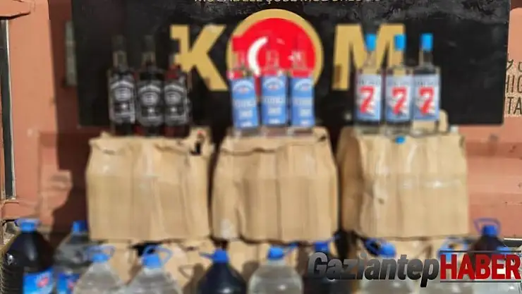 Gaziantep'te kaçak içki operasyonu