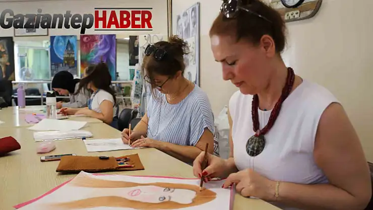 Gaziantep'te kadınlardan resim kurslarına yoğun ilgi