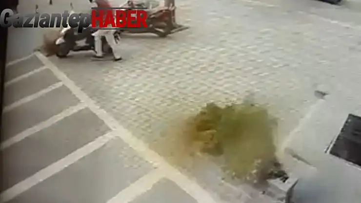 Gaziantep'te motosiklet hırsızlığı kamerada
