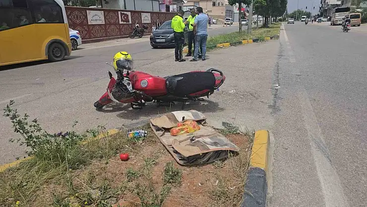 Gaziantep'te otomobil ile çarpışan motosikletin sürücüsü yaralandı