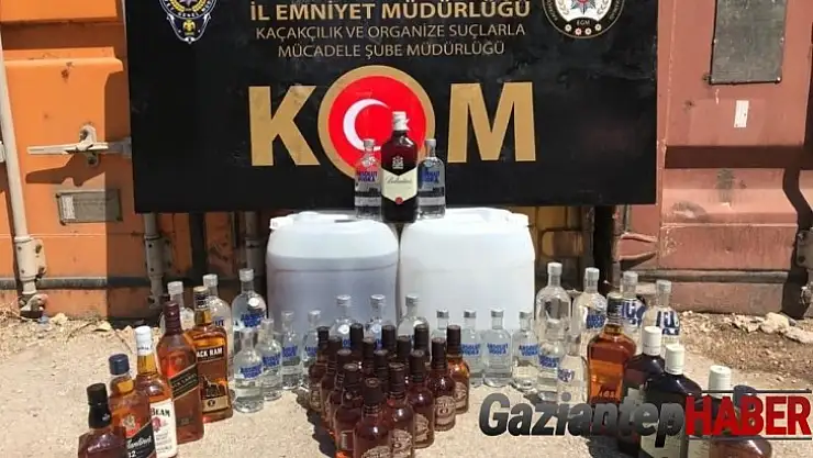 Gaziantep'te sahte alkol operasyonu