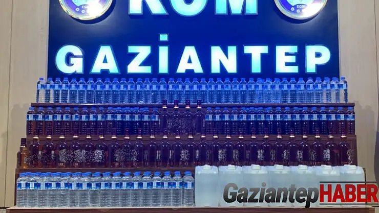 Gaziantep'te sahte alkol operasyonu: 2 gözaltı