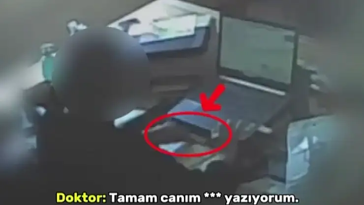 Gaziantep'te şok görüntüler: Doktorun para karşılığı sahte rapor pazarlığı saniye saniye kamerada