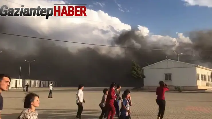 Gaziantep'te trafo yangını geçici barınma merkezine sıçradı