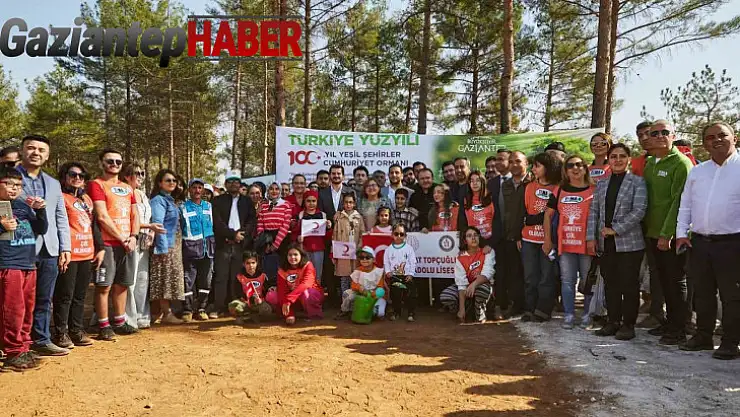 Gaziantep'te yanan ormanlık alana 2 bin yeni fidan dikildi