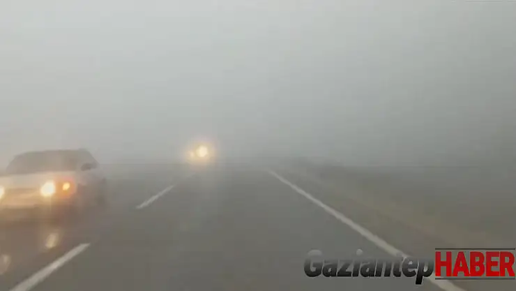 Gaziantep'te yoğun sis etkili oldu