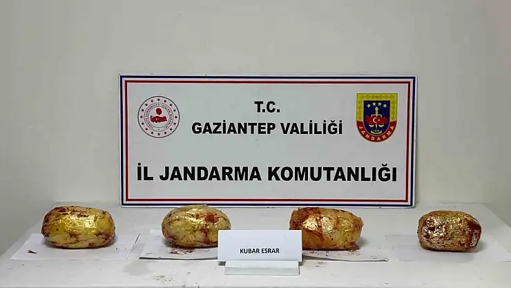 Gaziantep'te yolcu otobüsünde 3 kilo esrar ele geçirildi