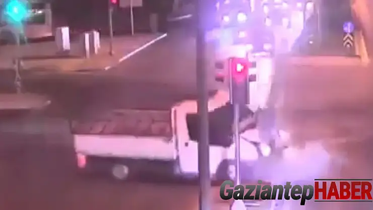 Gaziantep'teki trafik kazaları kameralarda