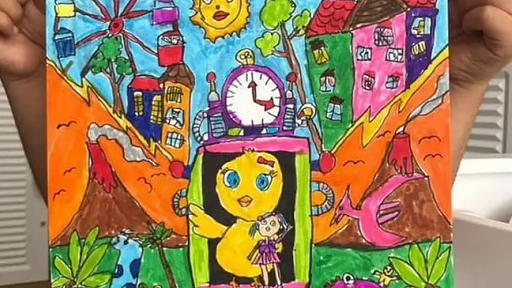 GKV'li Beren Kayıran, resim yarışmasında Türkiye ikincisi