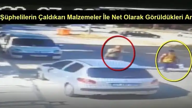 Gündüz saatlerinde hırsızlık kamerada