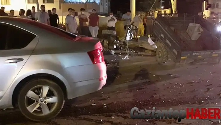 Hatay'da otomobil ile triportör çarpıştı: 1 yaralı