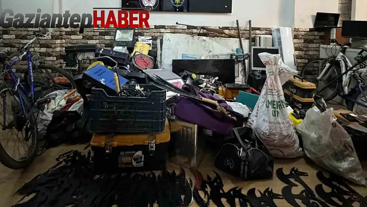 Hırsızlık şüphelisinin evinden 1 milyon liralık çalıntı malzeme çıktı