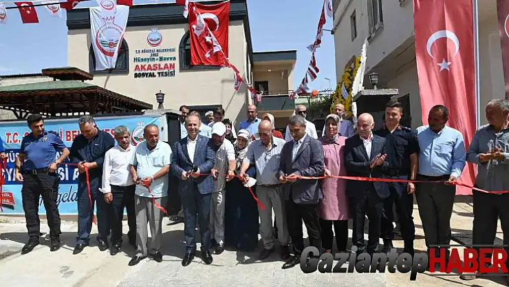 Hüseyin-Havva Akaslan Sosyal Tesisi törenle hizmete açıdı