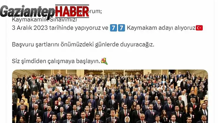 İçişleri Bakanı Yerlikaya, 77 kaymakam adayı alınacağını duyurdu