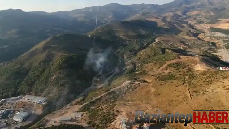 İzmir'de ormanlık alanda yangın çıktı