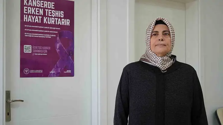Kanser taraması yaptıran kadın erken teşhisle sağlığına kavuştu