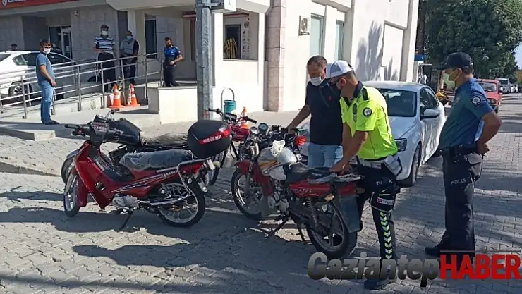 Karaisalı'da uygunsuz motosikletler toplanıyor