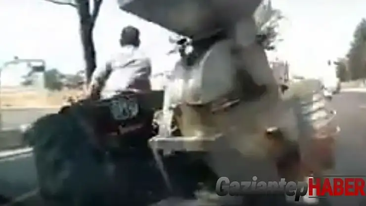 Kendi yaptığı kazayı görüntüledi