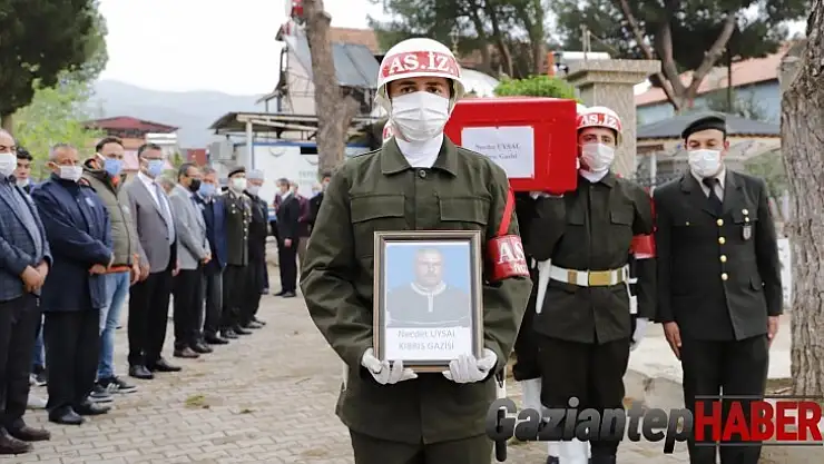 Kıbrıs Gazisi askeri törenle ebediyete uğurlandı