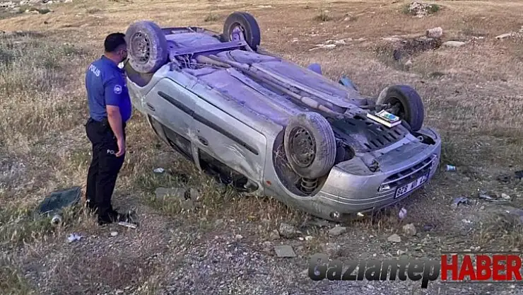 Kontrolden çıkan araç menfeze uçtu: 4 yaralı