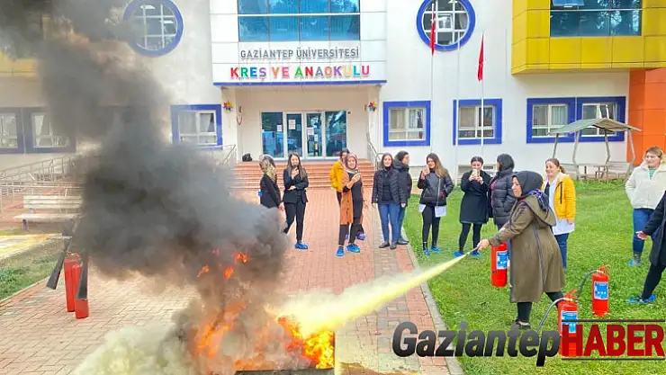 Kreş ve anaokulu müdürlüğü personeline yangın eğitimi