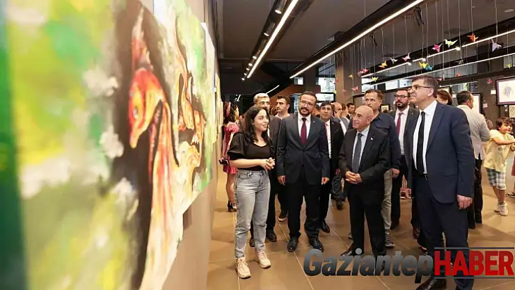 Kursiyerlerin sanat eserleri görücüye çıktı