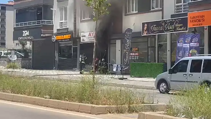 Marangoz dükkanında çıkan yangın korkuttu
