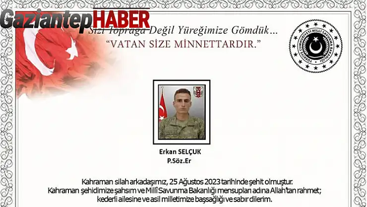 MSB: ' Pençe-Kilit Harekâtı bölgesinde bir asker şehit oldu'