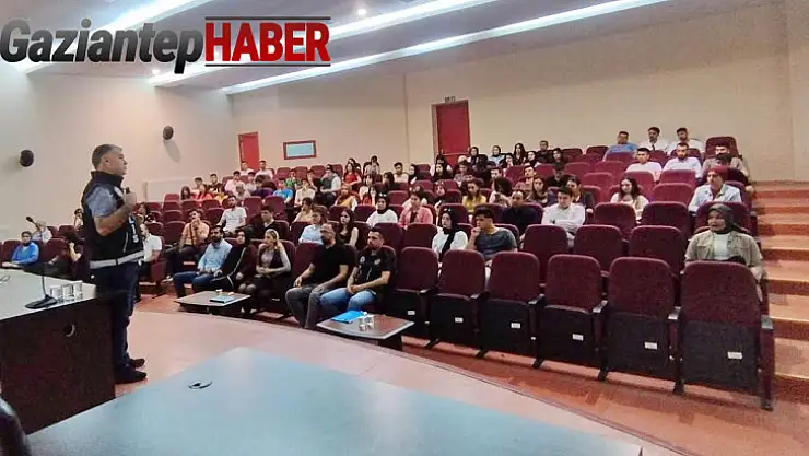 Oğuzeli MYO öğrencilerine uyuşturucu madde bağımlılığı ile mücadele konferansı