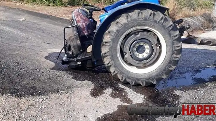 Otomobil ile çarpışan traktör ikiye bölündü: 2 yaralı