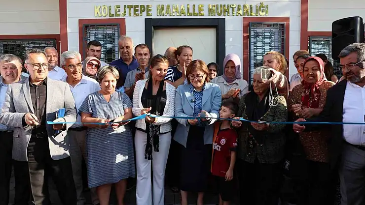 Şahin, Üçoklar ve Kolejtepe muhtarlık ofislerini halkla beraber açtı