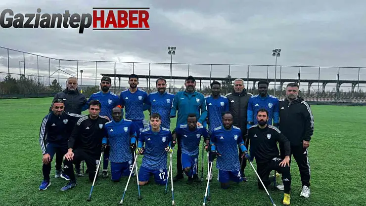 Şahinbey Ampute Futbol Takımından farklı skor 11-1