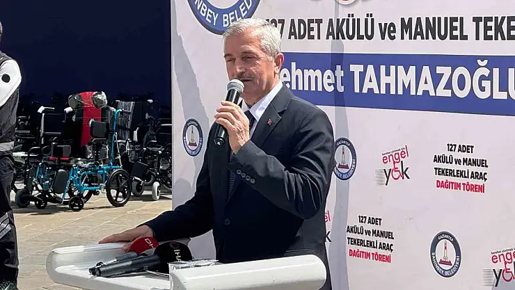 Şahinbey Belediyesi 127 adet akülü ve manuel tekerlekli sandalye dağıttı