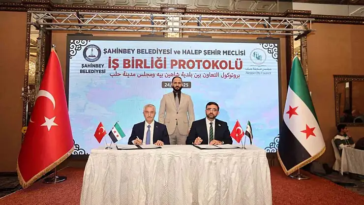Şahinbey Belediyesi'nden Halep'e kardeşlik eli
