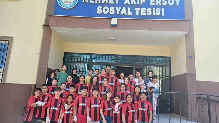 Şahinbeyli çocuklardan örnek davranış