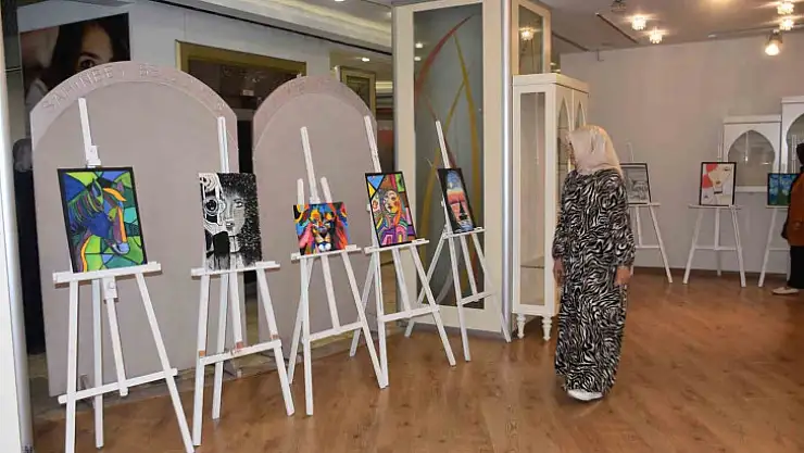 Şahinbeyli öğrencilerden muhteşem tablolar
