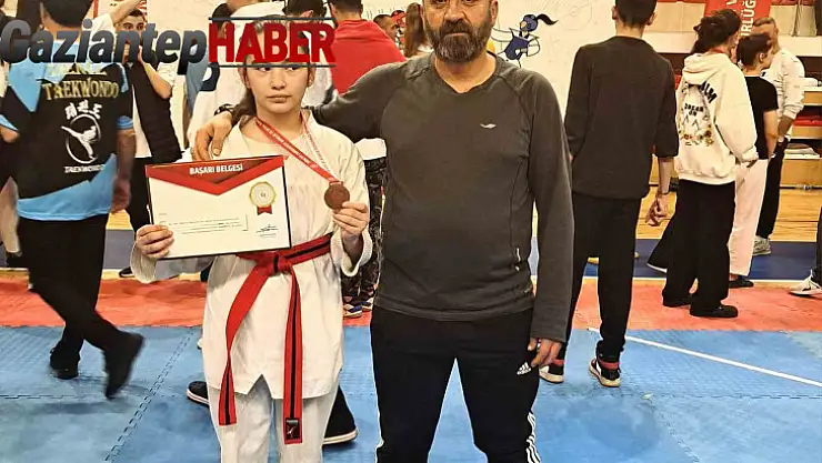 Şahinbeyli sporcu Batman'dan madalya ile döndü