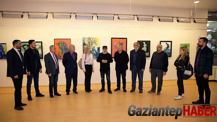 SANKO'da 'insan' temalı resim sergisi açıldı
