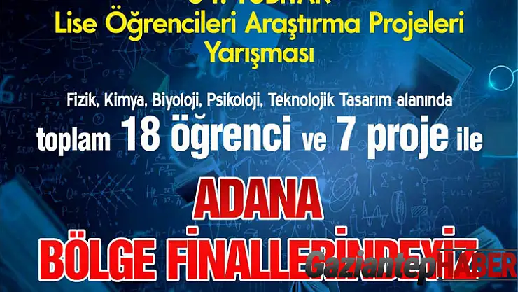 SANKO Okulları'nın yedi projesi TÜBİTAK bölge finallerinde